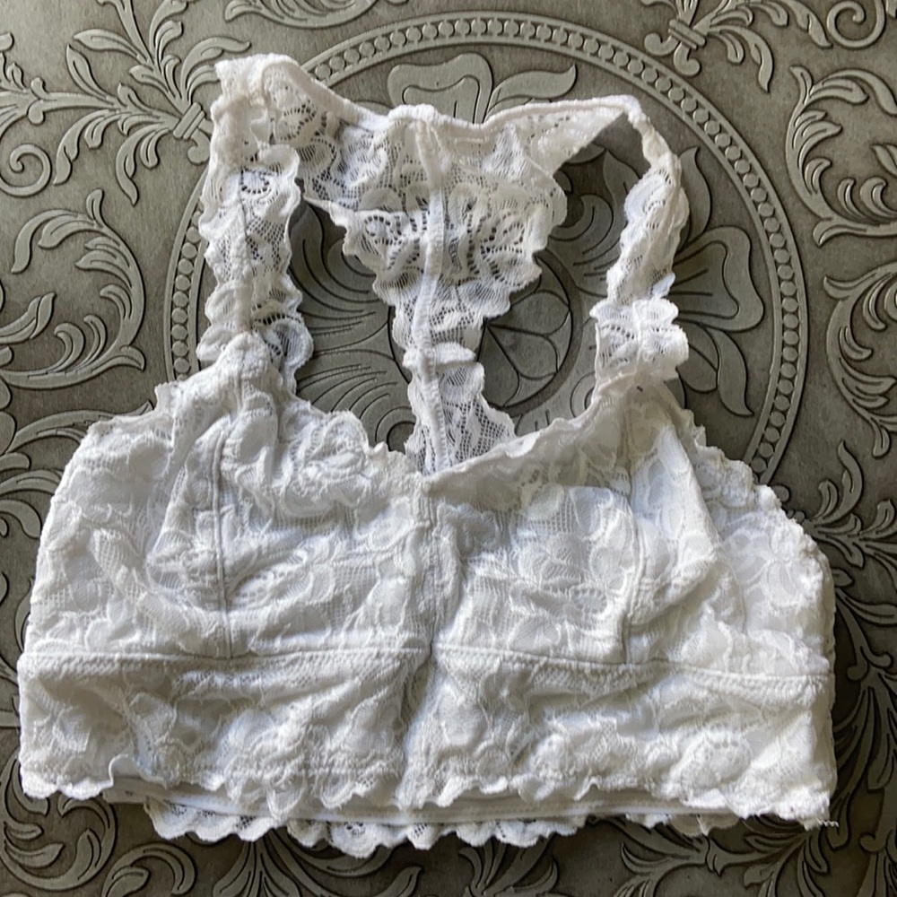 NWOT * Tucker + Tate Cute White Lace Bralette in Girls Size Large (10/12)